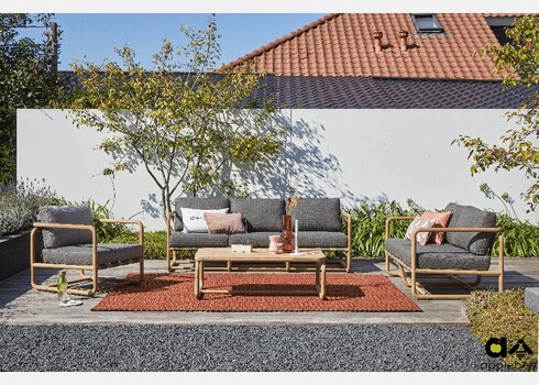 Diivan Apple Bee DOLCE pruun / hall, 142x78xH67 cm