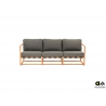 Diivan Apple Bee DOLCE pruun / hall, 209x78xH67 cm