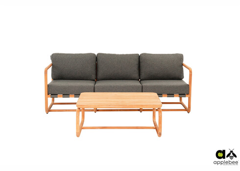 Diivan Apple Bee DOLCE pruun / hall, 209x78xH67 cm