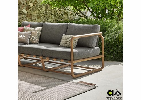 Diivan Apple Bee DOLCE pruun / hall, 209x78xH67 cm