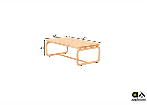 Diivanilaud Apple Bee DOLCE pruun, 120x65xH41 cm