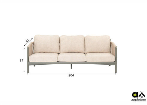 Diivan Apple Bee BORA BORA hall, 204x81xH67 cm