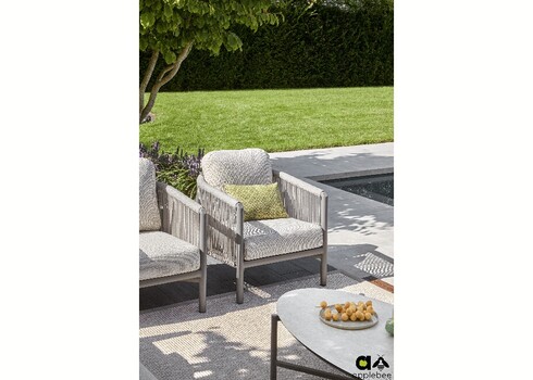 Diivanilaud Apple Bee BORA BORA valge / hall, 130x65xH33 cm