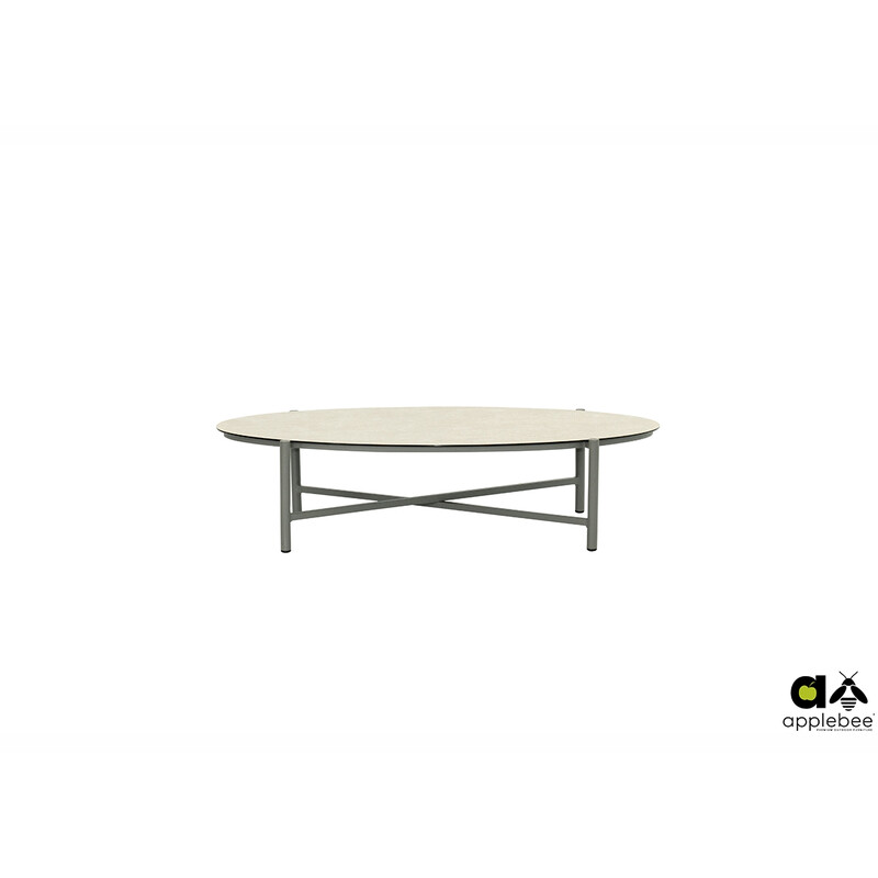 Diivanilaud Apple Bee BORA BORA valge / hall, 130x65xH33 cm