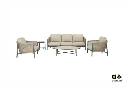 Aiamööbli komplekt Apple Bee BORA BORA valge / hall