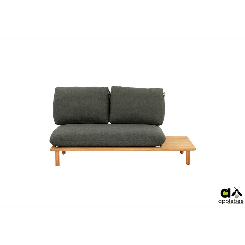 Diivan vasak Apple Bee SLING pruun / hall, 175x85xH62 cm