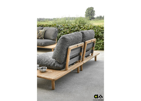 Diivan vasak Apple Bee SLING pruun / hall, 175x85xH62 cm