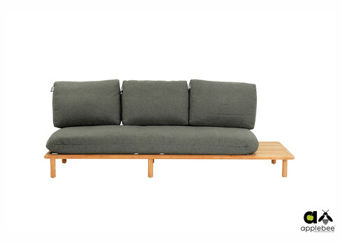 Diivan vasak Apple Bee SLING pruun / hall, 242x85xH62 cm