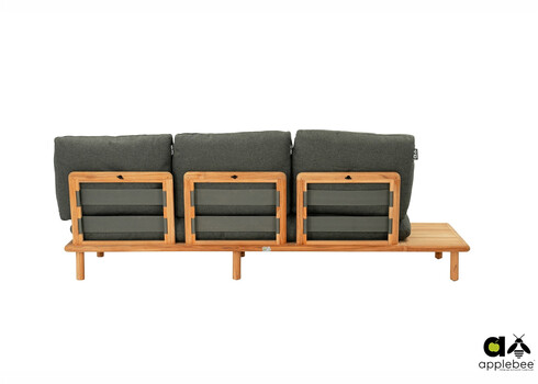 Diivan parem Apple Bee SLING pruun / hall, 242x85xH62 cm