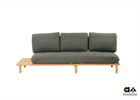 Diivan parem Apple Bee SLING pruun / hall, 242x85xH62 cm