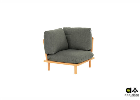 Diivan nurk Apple Bee SLING pruun / hall, 85x85xH62 cm