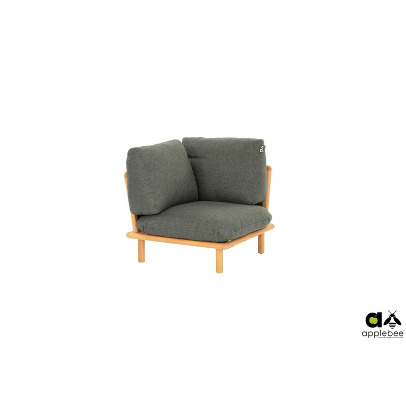 Diivan nurk Apple Bee SLING pruun / hall, 85x85xH62 cm