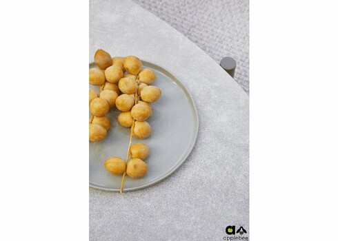 Diivanilaud Apple Bee BORA BORA valge / hall, 130x65xH33 cm