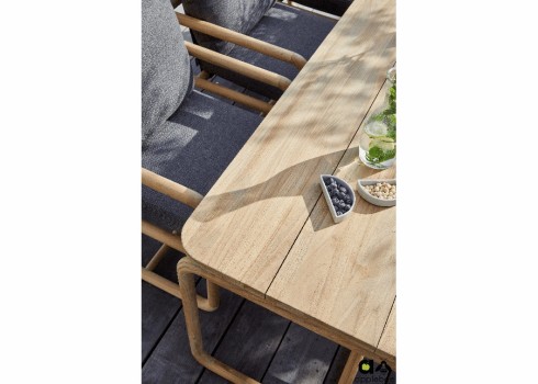 Aiamööbli komplekt Apple Bee DOLCE pruun / hall, söögilaud + 6 tooli