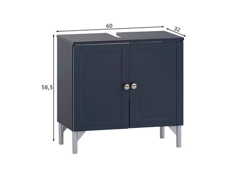 Valamukapp JESPER tumesinine, 60x32xH58,5 cm