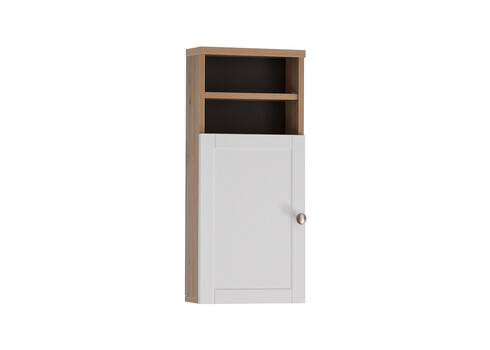 Vannitoakapp JESPER valge / tamm, 30x25xH70 cm