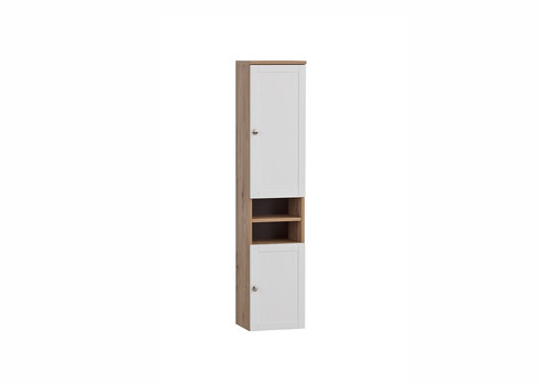 Vannitoakapp JESPER valge / tamm, 30x25xH138 cm