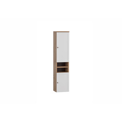 Vannitoakapp JESPER valge / tamm, 30x25xH138 cm