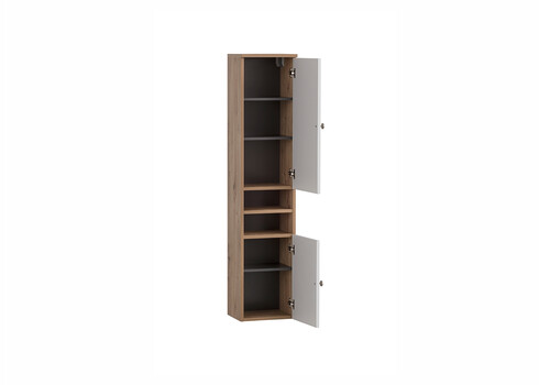 Vannitoakapp JESPER valge / tamm, 30x25xH138 cm