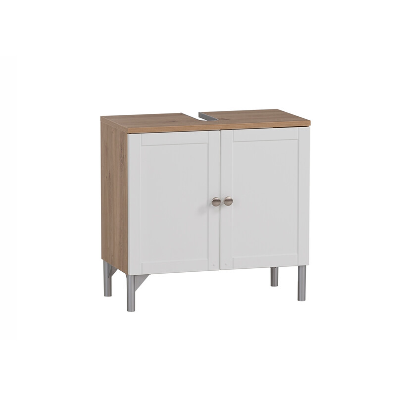 Valamukapp JESPER valge / tamm, 60x32xH58,5 cm