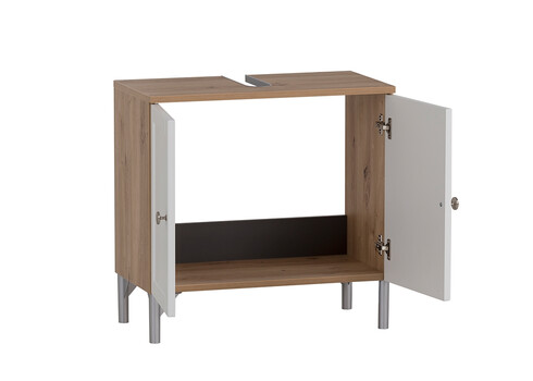 Valamukapp JESPER valge / tamm, 60x32xH58,5 cm