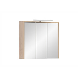 Peegelkapp JUBA tamm, 65x16x60 cm