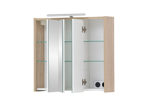 Peegelkapp JUBA tamm, 65x16x60 cm