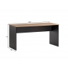 Kirjutuslaud AINO tamm / must, 150x65xH74 cm