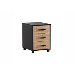 Sahtliboks AINO tamm / must, 40x50xH57 cm