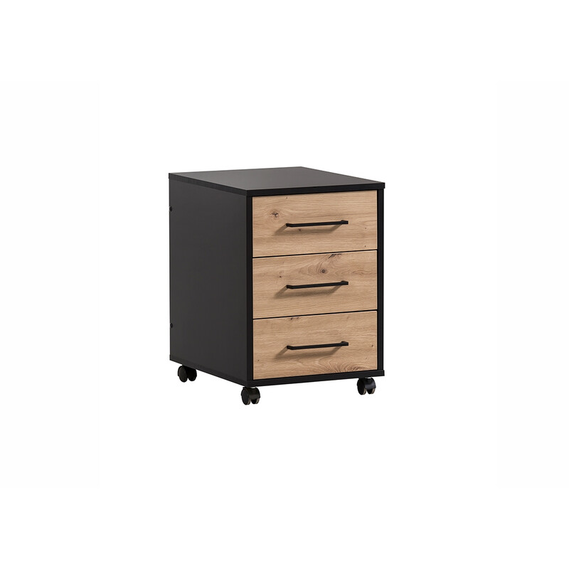 Sahtliboks AINO tamm / must, 40x50xH57 cm