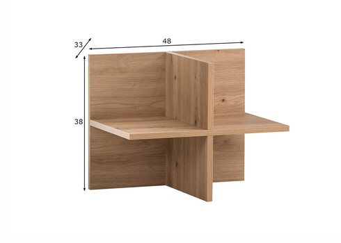 Lisariiul AINO tamm, 47,5x33xH38 cm