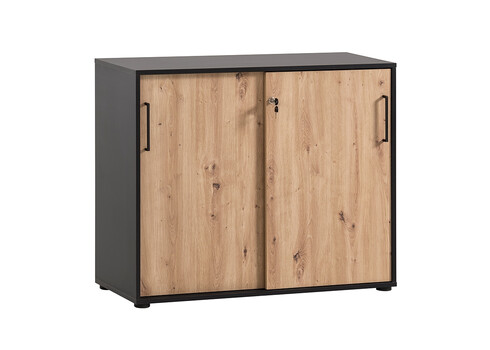 Kapp AINO tamm / must, 100x41xH84 cm