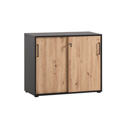 Kapp AINO tamm / must, 100x41xH84 cm
