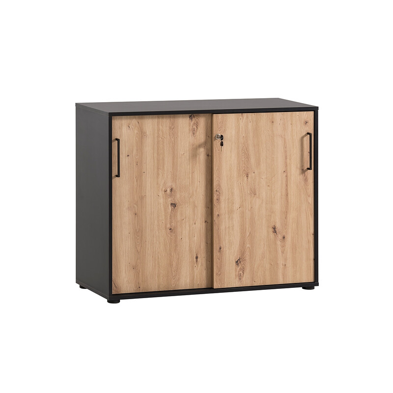 Kapp AINO tamm / must, 100x41xH84 cm