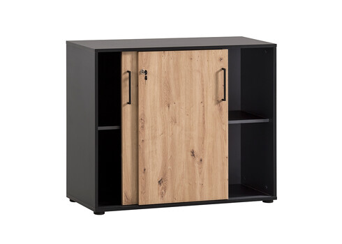 Kapp AINO tamm / must, 100x41xH84 cm