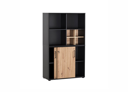 Kapp AINO tamm / must, 100x41xH84 cm