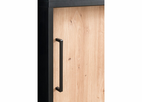 Kapp AINO tamm / must, 100x41xH84 cm