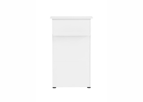 Vastuvõtulaud EMMY mattvalge, 66x44xH110,5 cm