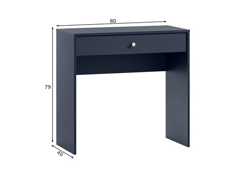 Tualettlaud ALFA tumesinine, 80x40xH78,5 cm