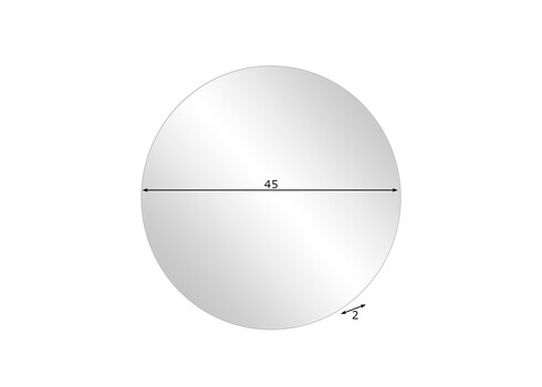 Seinapeegel SCHILDMEYER, 45x2xH45 cm