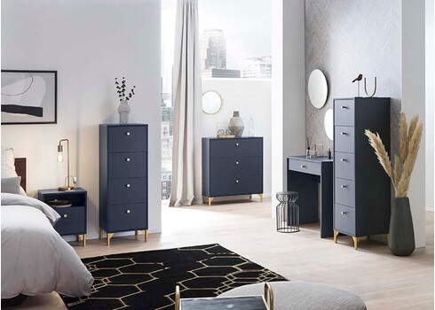 Kummut ALFA tumesinine, 40x40xH117 cm