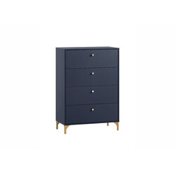 Kummut ALFA tumesinine, 80x40xH117 cm