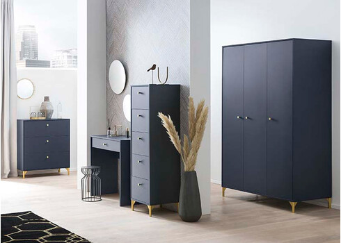 Kapp ALFA tumesinine, 119x60xH191 cm