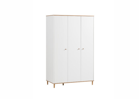 Kapp HILDA tamm / mattvalge, 119x60xH191 cm