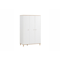 Kapp HILDA tamm / mattvalge, 119x60xH191 cm