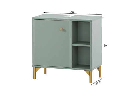 Valamukapp ANDO roheline, 60x33,5xH60 cm