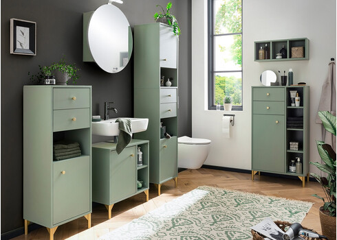 Peegelkapp ANDO roheline, 65x16xH68 cm