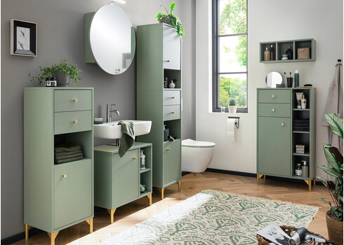 Vannitoakapp ANDO roheline, 40x33,5xH114 cm