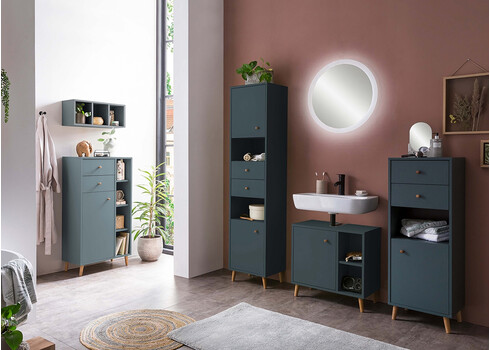 Vannitoakapp BJARNE sinine, 40x33,5xH114 cm