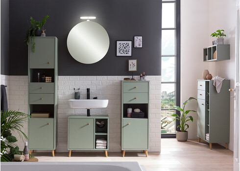 Vannitoakapp BJARNE roheline, 40x33,5xH114 cm